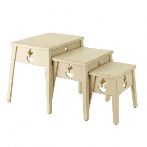 TRES MESITAS APILABLES ANCLA MARINA