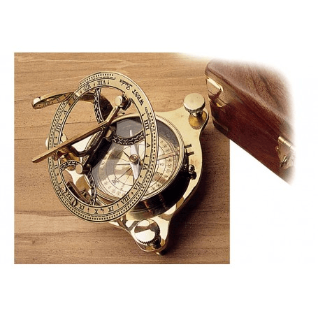 Brújula Náutica con Reloj Solar