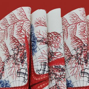 mantel individual redondo marinero