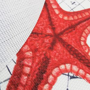 mantel individual redondo marinero