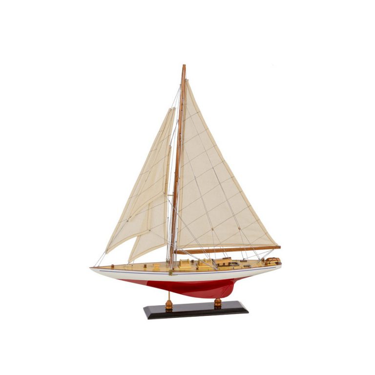 Maqueta Barco Velero Shamrock Madera Medidas 122 alto x 100 largo